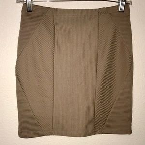 Ribbed Bodycon Skirt